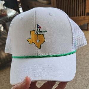 Tyler Clothing Store White Golf Trucker Hat Austin TX Hole In One EUC